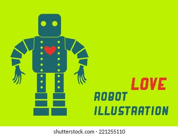 Love machine Robot illustration