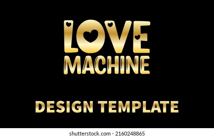 Love Machine Vector Logo Monogram Template