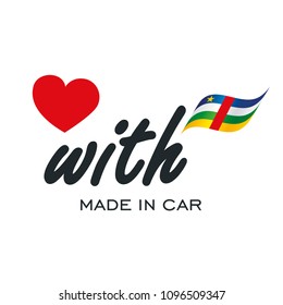 Love With Made in Central African Republic logo icon