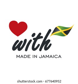 Love With Made In Jamaica Logo Icon