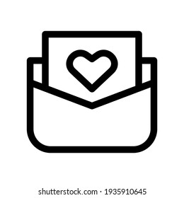 love mail icon or logo isolated sign symbol vector illustration - high quality black style vector icons
