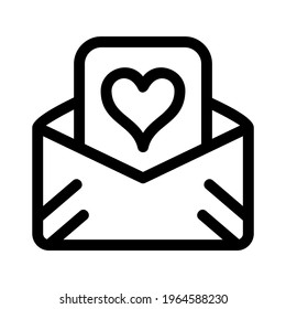 love mail icon or logo isolated sign symbol vector illustration - high quality black style vector icons
