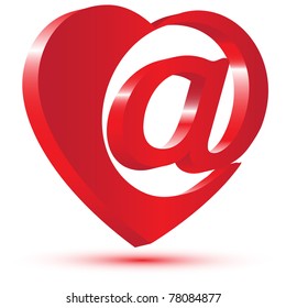 Love mail Symbol.Vector