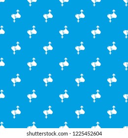 Love male female pattern vector seamless blue repeat for any use