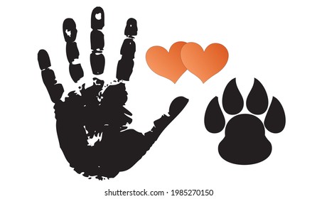 Love to man's best friend (dog)
