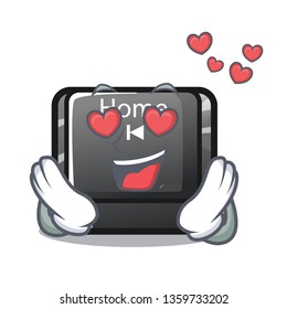 In love mascot toy home button attached computer