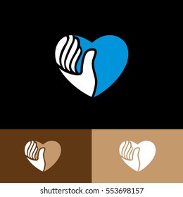 love mascot vector icon logo
