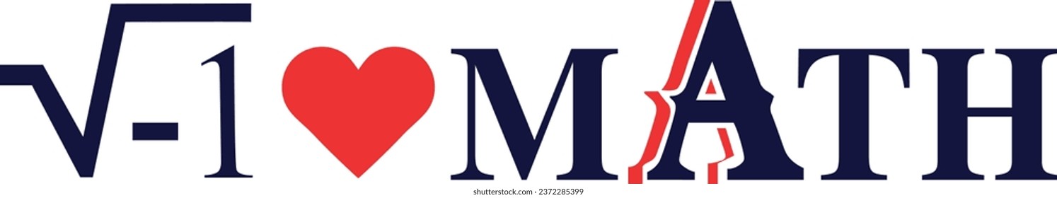 I Love Math logo vector