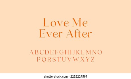 Love Me Ever After Typo Artwork - Vector 