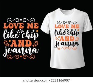Love me like chip and Joanna Retro Christmas Design