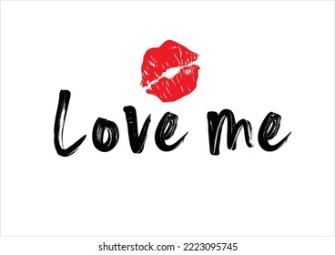 love me ı love you vector design