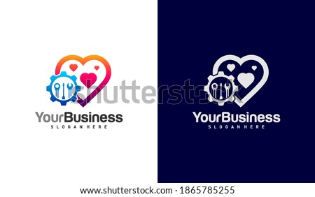 Love Mechanic logo vector template, Creative Mechanic logo design concepts