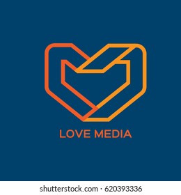 Love Media Logo Design