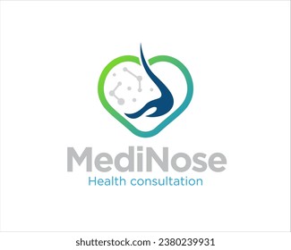 love medical nose logo designs simple modern for medical service