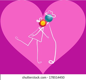Love me.happy couple concept - a man and a woman hug