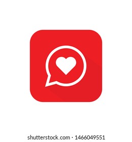 Love mesage icon. Love free vector icon. Chat free vetor icons design. Love free vector icons. love conversation free vector icon. Question Mark Vector Icon Design Template.