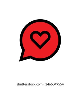 Love mesage icon. Love free vector icon. Chat free vetor icons design. Love free vector icons. love conversation free vector icon. Question Mark Vector Icon Design Template.