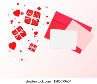 Love message blank St. Valentine