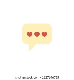 love message creative icon. From Valentines Day icons collection. Isolated love message sign on white background