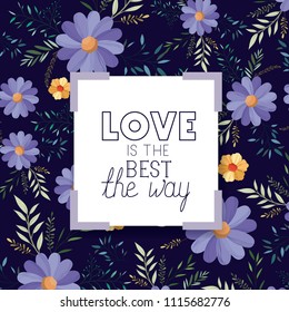 love message with hand made font