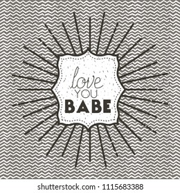 love message with hand made font