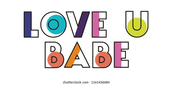 love message with hand made font
