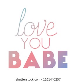 love message with hand made font
