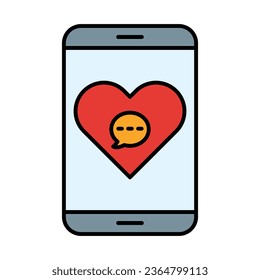 Diseño De Icono De Mensaje De Amor Para Uso Personal Y Comercial.