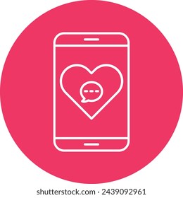 Love Message Icon Design For Personal And Commercial Use.