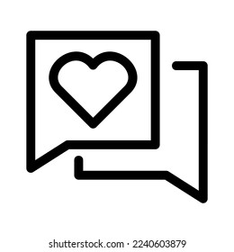 love message icon or logo isolated sign symbol vector illustration - high quality black style vector icons
