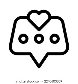 love message icon or logo isolated sign symbol vector illustration - high quality black style vector icons
