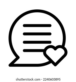 love message icon or logo isolated sign symbol vector illustration - high quality black style vector icons
