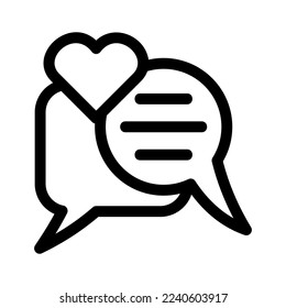 love message icon or logo isolated sign symbol vector illustration - high quality black style vector icons
