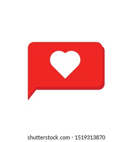 Love Message Icon Set For Telecomunication. Comunication Symbol Design
