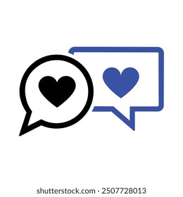 Love Message Icon, Vector Graphics