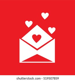 Love message Icon Vector Illustration