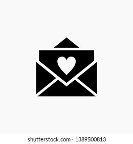 love message icon vector sign