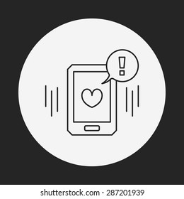 love message line icon