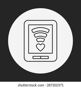 love message line icon
