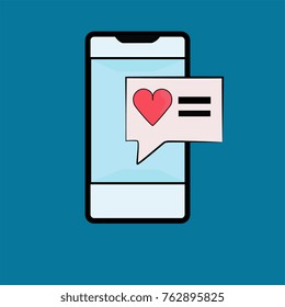 love message on your smartphone