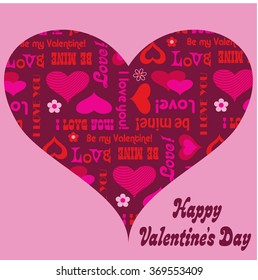 love message valentine heart