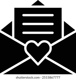 Love Message Vector Icon Design Illustration