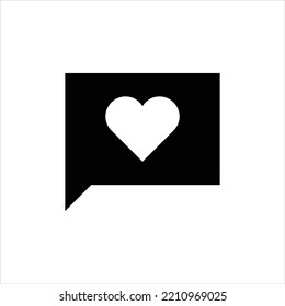 Love message vector icon symbol design