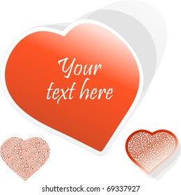 Love message. Vector illustration.