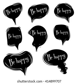 Love messages bubble set