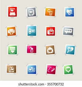 love messages card icons for web