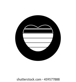 Love meter concept with 6 levels vector icon