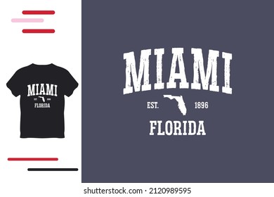 I love Miami t shirt design