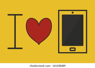 i love mobile phone