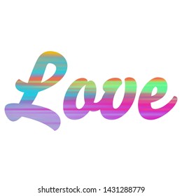 Love. Modern advertising concept for clothing design. Sign banner. T-shirt sign, vector illustration. Space retro design. Design for t-shirt, notebook, cup, greeting card and etc